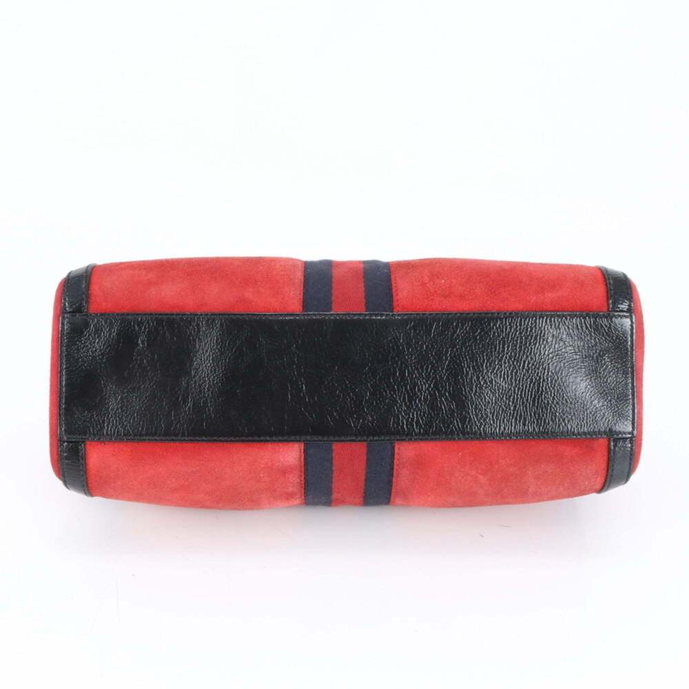 Gucci Ophidia GG 524532 Leather Handbag Mini Boston Sherry Line Red Brand Wom... - Picture 6 of 9